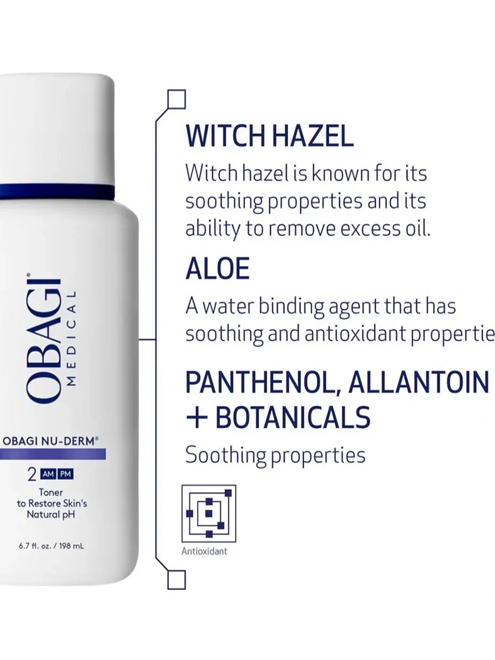 Obagi White and Blue Nu-Derm Toner for Women (603)